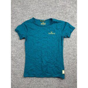 Gandys T Shirt Women's Small Blue Short Sleeve Graphic Tee Just Don't Exist